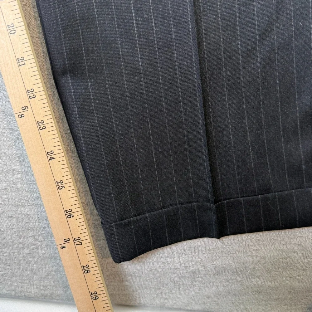 Petrocelli Roger Stuart Mens Black Suit 50L Wool Cashmere Blazer Pants Classic